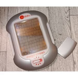 Techno Source Sudoku Handheld Megascreen 2005 w Stylus Needs 2 "AAA"